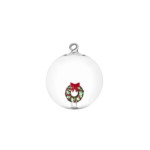 Palla Natalizia Christmas Tales Ichendorf in borosilicato con Ghirlanda