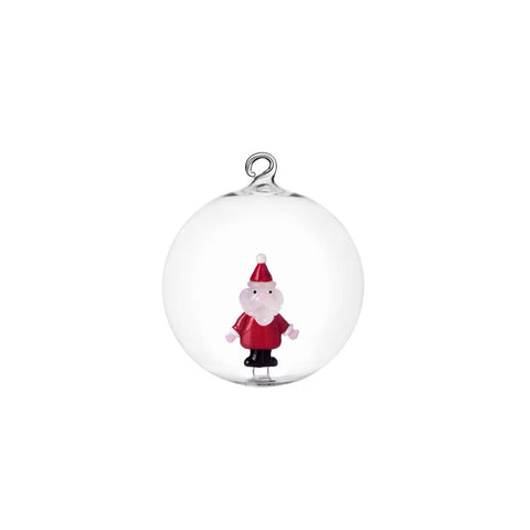 Palla Natalizia Christmas Tales Ichendorf in borosilicato con Babbo Natale