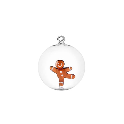 Ichendorf Nutcracker Christmas Ball in Borosilicate with Hello Gingerbread