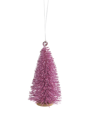 Addobbo a forma di albero rosa