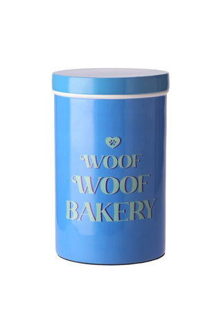 Gift Company Love Pets - Scatola per Biscotti, "Woof Woof Bakery", Blu