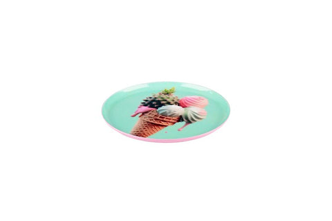 Gift Company Love Trays, vassoio decorativo, XS, Gelato, rotondo, menta 12,7x1x12,7 cm
