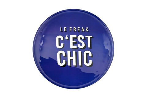 Gift Company Love Trays - Vassoio Decorativo L, "Le Freak C’est Chic", Rotondo