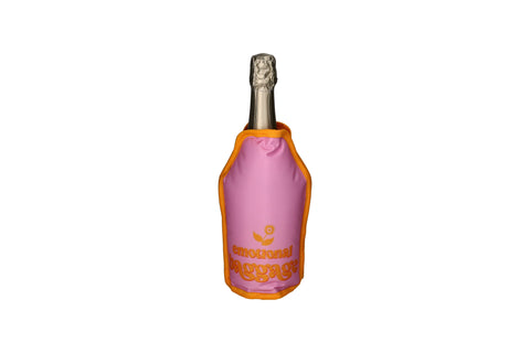 Custodia refrigerante champagne GO BIG "Emotional Baggage" rosa e arancio