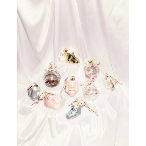 Decorazione natalizia gold baby's first christmas shoe h6 Vondels