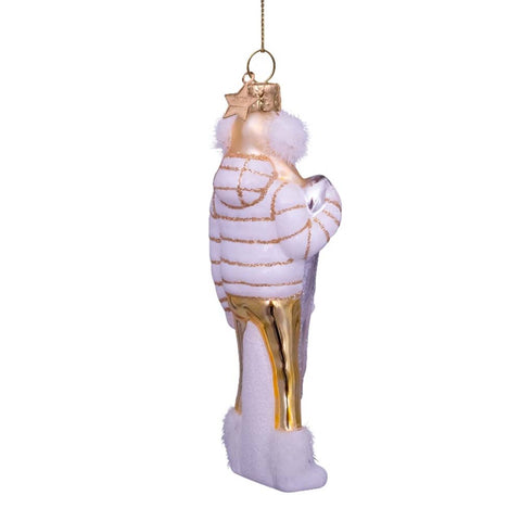 Decorazione Natalizia White Ski Lady H13 Vondels