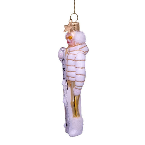 Decorazione Natalizia White Ski Lady H13 Vondels