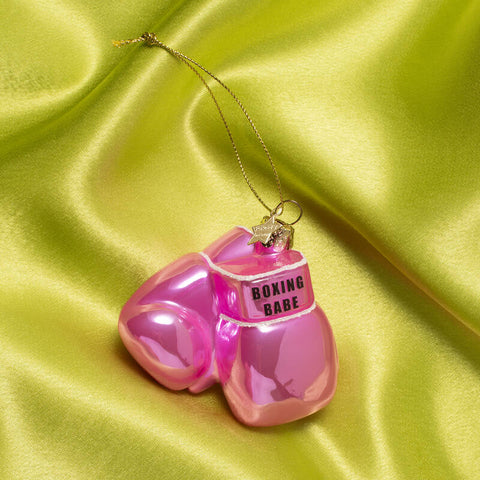 Decorazione Natalizia Pink Boxing Glove H8.5 Vondels