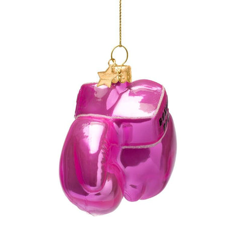 Decorazione Natalizia Pink Boxing Glove H8.5 Vondels