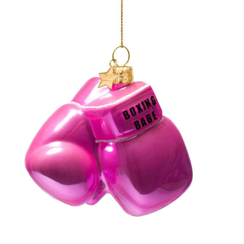 Decorazione Natalizia Pink Boxing Glove H8.5 Vondels