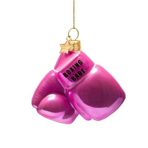 Decorazione Natalizia Pink Boxing Glove H8.5 Vondels