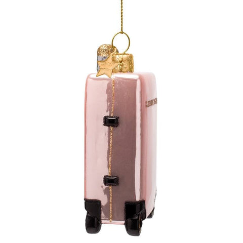 Decorazione Natalizia Pink Catching Flight Suitcase H10 Vondels