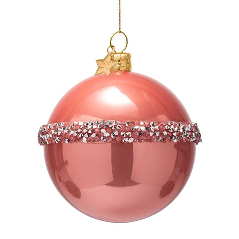 Decorazione Natalizia “Pink Orange Diamond Bow” H9 cm Vondels