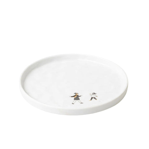 Piatto "Battaglia di neve" in Porcellana Räder