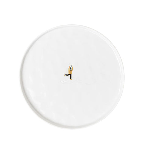 Piatto "Pattinaggio su ghiaccio" in porcellana Räder