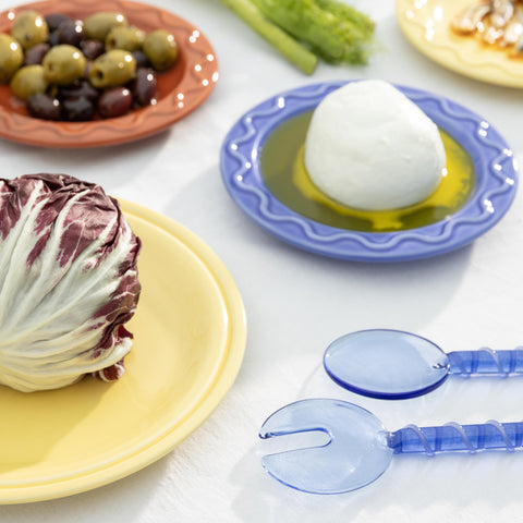 Klevering Posate per insalata a tracolla blu