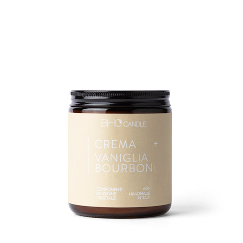 Candela Biho Candle Grande Crema e Vaniglia Bourbon – Famiglia Gourmand