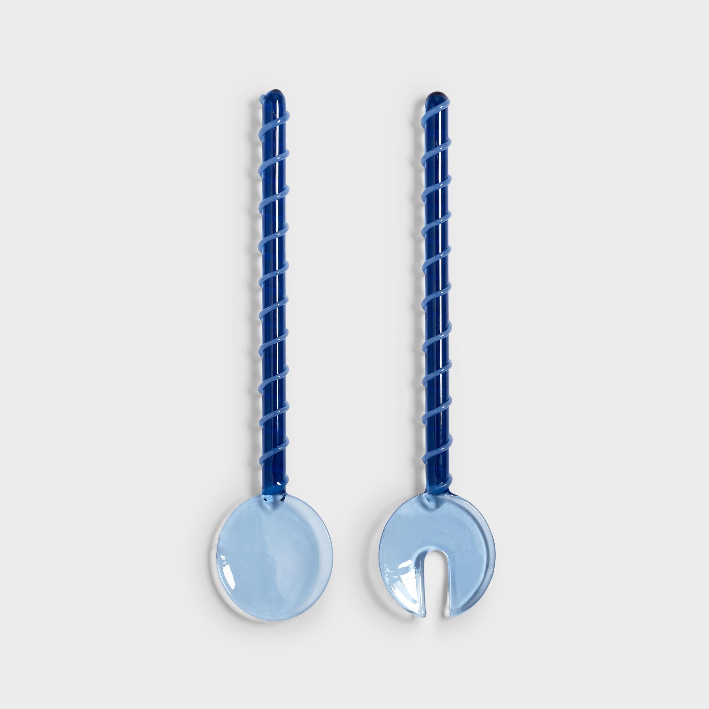 Klevering Posate per insalata a tracolla blu