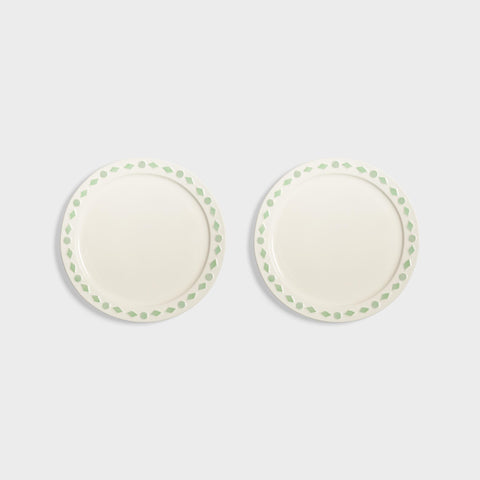 Klevering Piatto folk menta grande set di 2