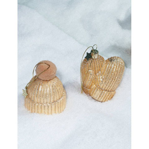 Decorazione Natalizia Champagne Opal Hat H7.5 Vondels