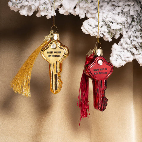 Decorazione Natalizia Gold Key H8 Vondels