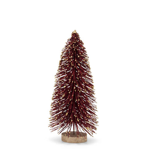 Sapin de Noël bordeaux H29 cm Vondels 