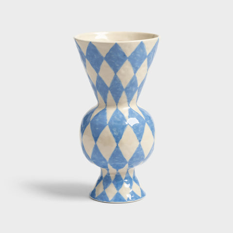 Klevering Vaso rombico blu