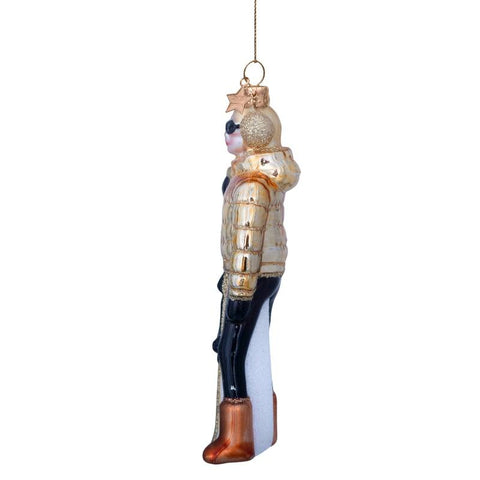 Decorazione Natalizia Gold Ski Lady H13 Vondels