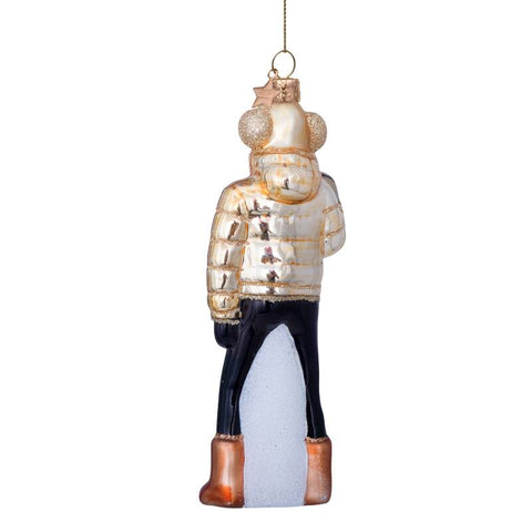 Decorazione Natalizia Gold Ski Lady H13 Vondels