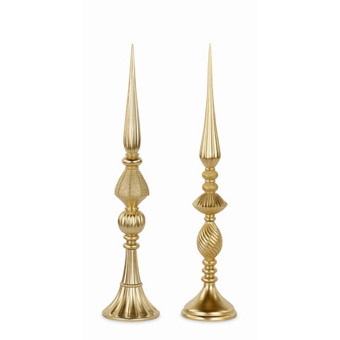 Guglie decorative oro - Set da 2