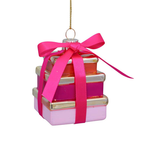 Decorazione Natalizia pink gift box H9.5 Vondels