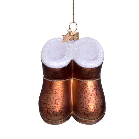 Decorazione Natalizia Brown Suede Boots H7 Vondels