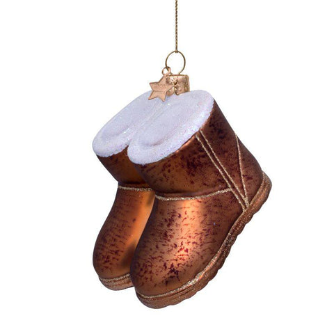 Decorazione Natalizia Brown Suede Boots H7 Vondels