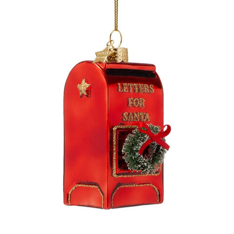 Christmas Decoration Red Santa's Mailbox H8 Vondels