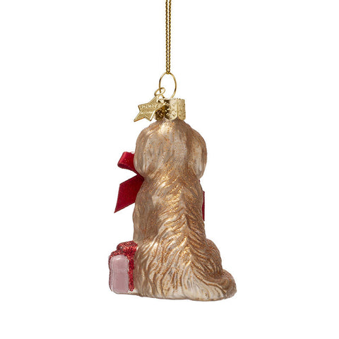Decorazione Natalizia “Cockapoo Dog with Candy Cane” H9 cm Vondels