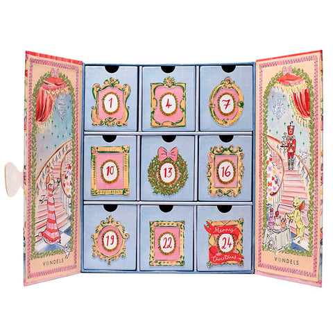Set Decorazioni Natalizie “Advent Calendar” con Scatola (9 Pezzi) Vondels