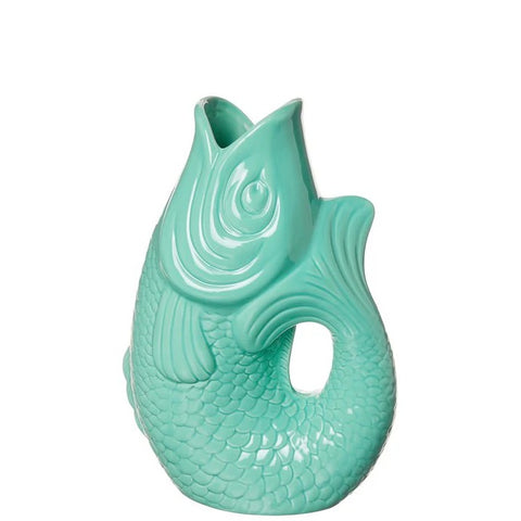 Gift Company Monsieur Carafon - Vaso a Forma di Pesce S, Mint Cream, 1,2 L