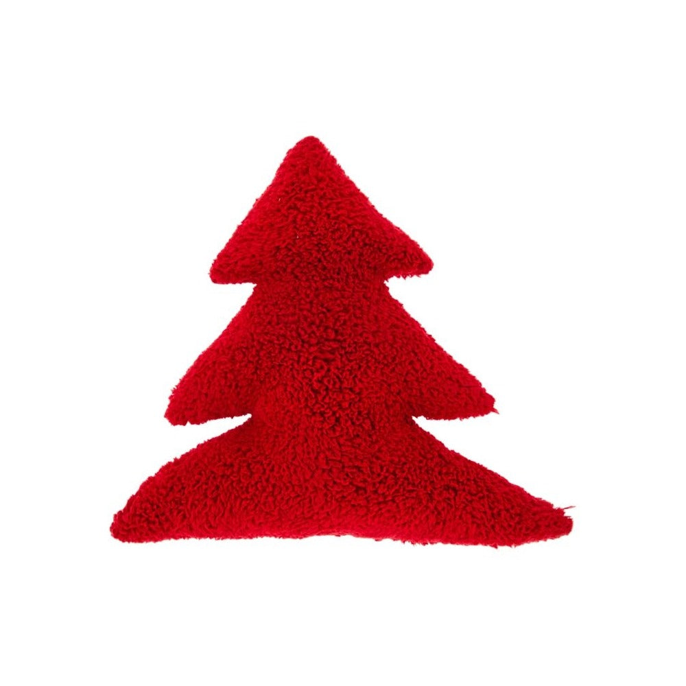 CUSCINO WHITE XMAS 45X45 TREE RED