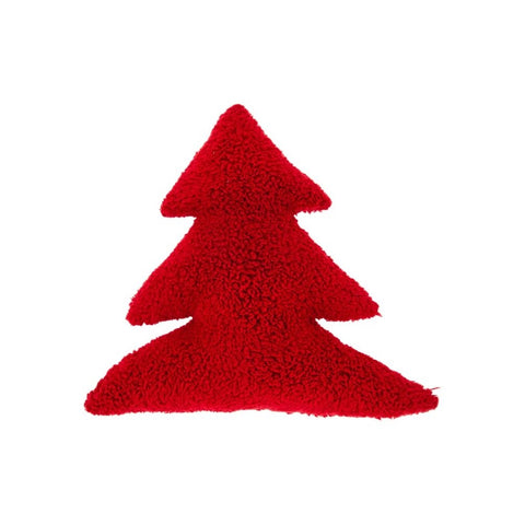 CUSCINO WHITE XMAS 45X45 TREE RED