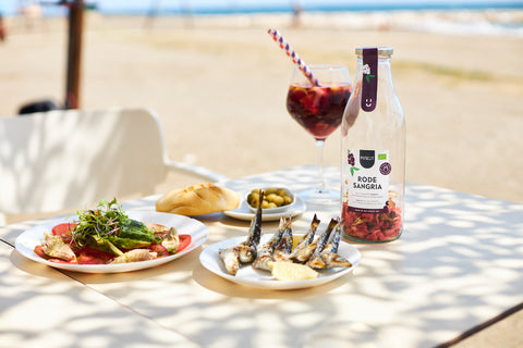 Pineut caraffa per bevande estive sangria vino rosso bio