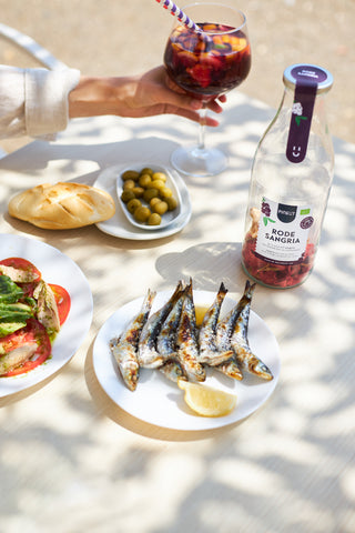 Pineut caraffa per bevande estive sangria vino rosso bio