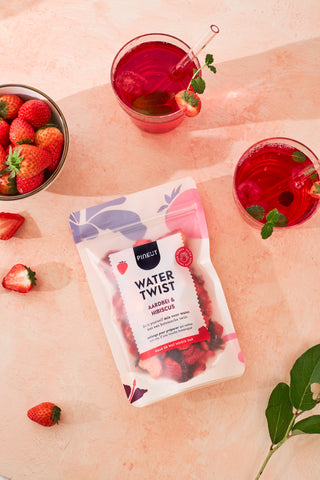 Pineut caraffa acqua aromatizzata fragola ibisco bio