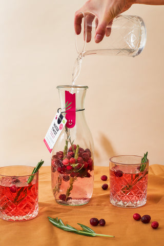 Pineut caraffa acqua aromatizzata ciliegia frutti di bosco rosmarino bio