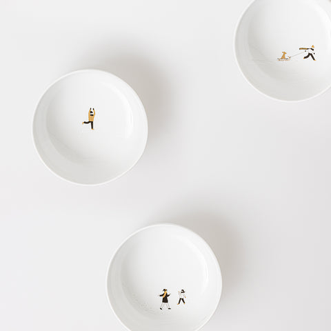 Bowl "Pattinaggio sul Ghiaccio" in porcellana Räder