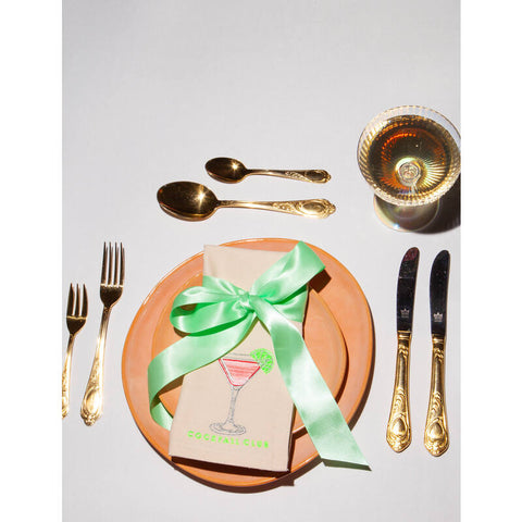 Vondels - Set da 2 Tovaglioli di Lusso con Ricamo - 45x45 cm