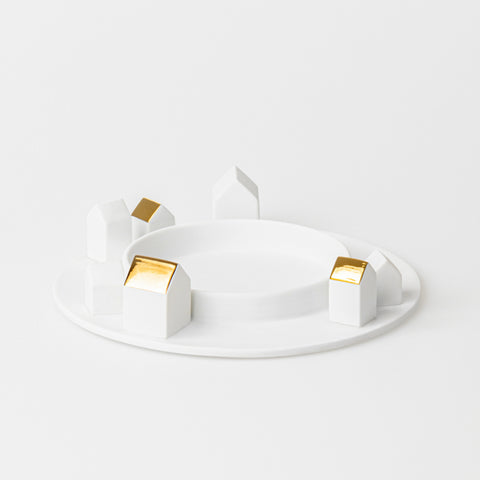 Lanterna Villaggio in Porcellana e Vetro 3D Räder