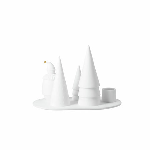 Portacandele in porcellana “Father Christmas” Räder