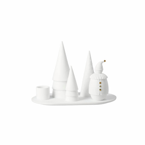 Portacandele in porcellana “Father Christmas” Räder