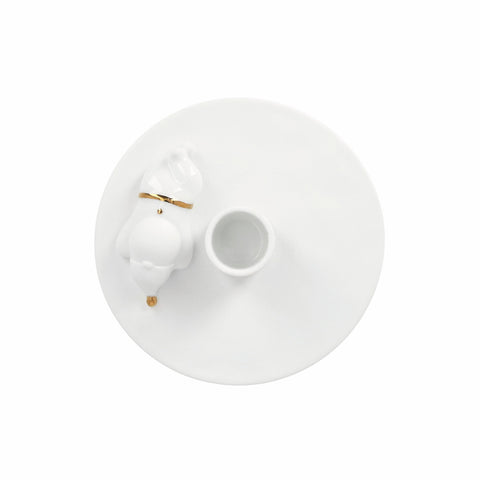 Porta candela in Porcellana Babbo Natale Räder