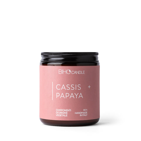Candela Biho Candle Grande Cassis e Papaya – Famiglia Fruttata